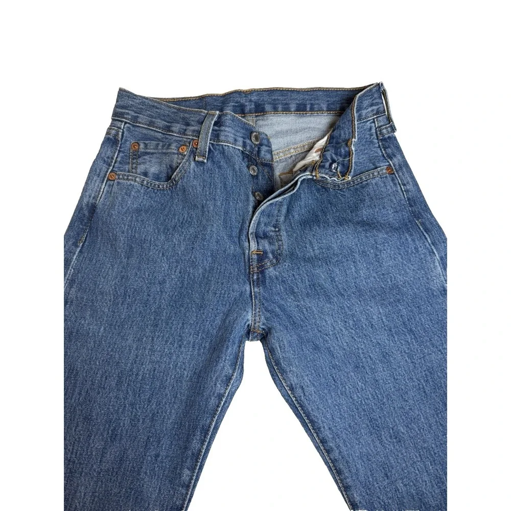 Levi's 501 Original Fit Straight Leg Button Fly Jeans Medium Wash 29x30